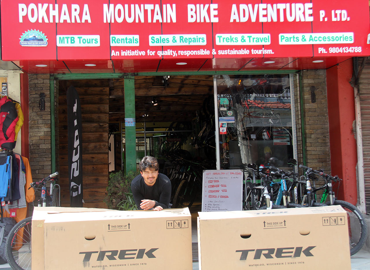 Trek Bikes in Pokhara, Nepal