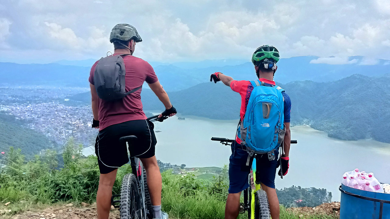 Epic MTB Adventure in Pokhara, Nepal: Sarankot Sunrise, Mountain Biking ...