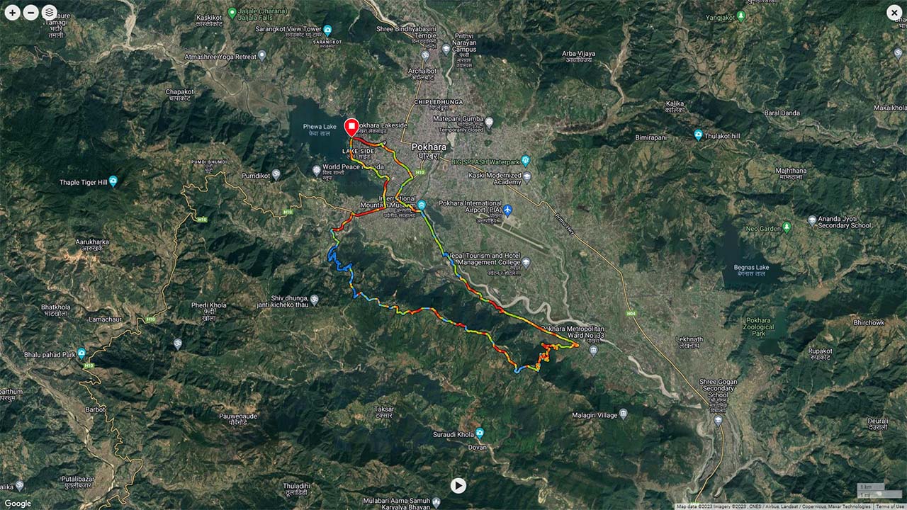 Kristi village mountain bike trail map.